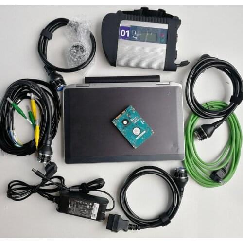 Mb Star C4 SD C4 Auto Diagnose Tools with V12/2020 software X/Vediamo/DTS/EPC/WIS in SSD/HDD and Used Laptop E6320 I5 4G