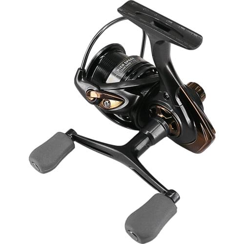 Lure Squid Fishing Reel Spinning Reels Double Handle 5+1BB Shallow Metal Spool HS2000 3000 5000 saltwater fishing reel