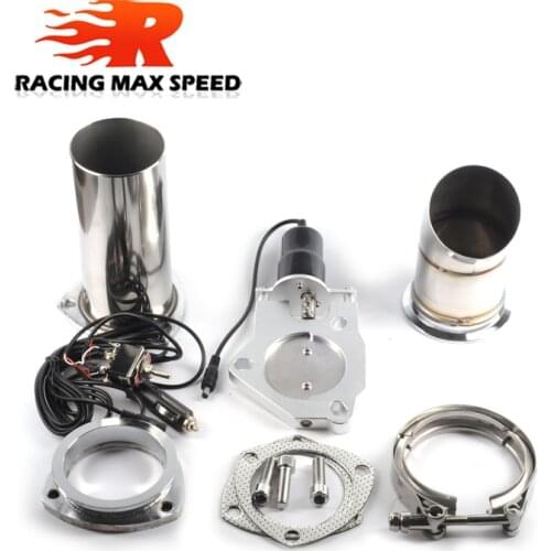 New detachable Butterfly valve Cut-out exhaust pipe 2.5&3inch with Switch