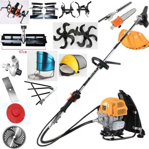 2019 New Mower 4-stroke backpack-type small household multi-function agricultural Brushcutter,gasoline harvester,Hedge Trimmer