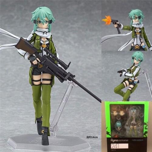 2020 New kids Toy Anime Sword Art Online Kirito Asuna Sinon Action Collection Model PVC 15cm