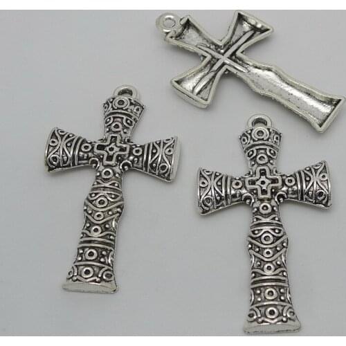 RONGQING 2018 New 25pcs/pack Crosses 51x30mm Religion DIY Necklace Pendant accessories