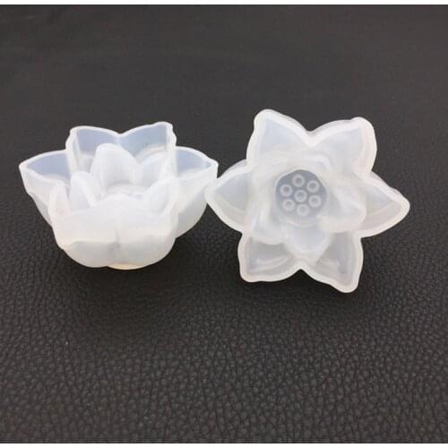 Transparent Silicone Mould Lotus Dried Flower Epoxy Resin Molds Decorative Craft DIY Jewelry Making Tools