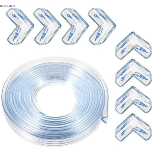 Clear Baby Proofing Guard Edge Corner Protector 6m Transparent Soft Bumper Strip