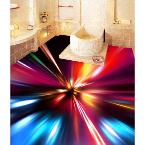 Custom Photo self-adhesive 3D floor KTV 3floor painting room wallpaper floor Waterproof floor mural painting