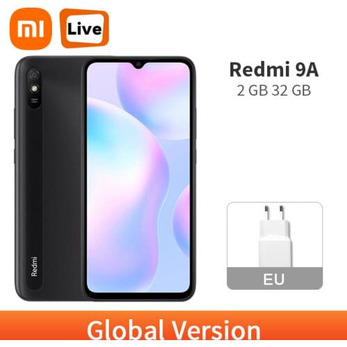 Global Version Xiaomi Redmi 9A Smartphone 9 A 2GB 32GB MTK Helio G25 Octa Core 6.53" DotDrop Display 5000mAh 13MP AI Rear Camera