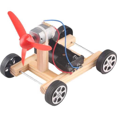Technology Small Making Power Car DIY Small Invention Single Wing Wind Racing Handcrafted Materials Scientific Experiment