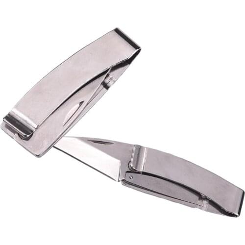 Money Clip Metal Cash Clamp Holder Creative Banknote Folder Portable Stainless Steel Keychain Wallet Clip EDC Camping Tools