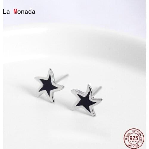 La Monada Women Stud Earrings Starfish Design 925 Sterling Silver Earrings For Women Jewelry Womens Earrings Stylish Girls