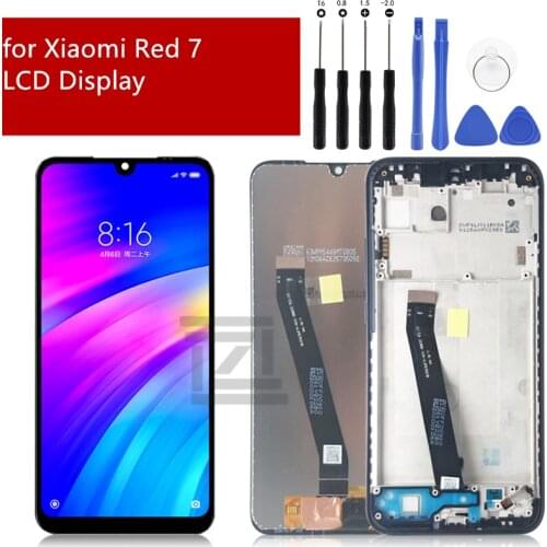 For xiaomi Redmi 7 LCD display touch screen digitizer Assembly with frame screen replacement repair parts 6.26"