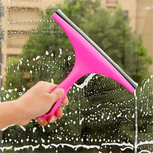 1PC 3 Colors Simple Car Glass Window Cleaner Wiper Cleaner Household Cleaning Handle Brush Window Cleaning Tools