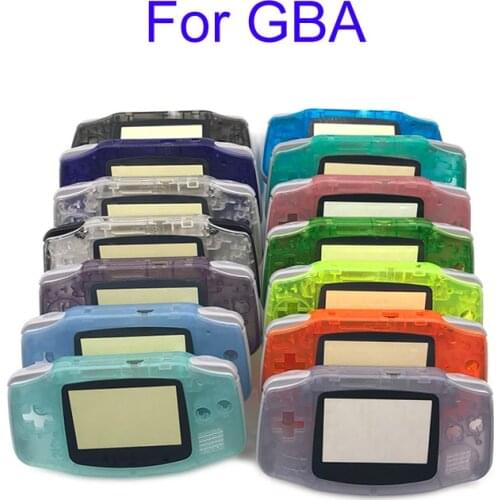 20pcs For Gameboy Advance Glow in the Dark Plastic Shell Case Housing w Screen For GBA Luminous case Cover