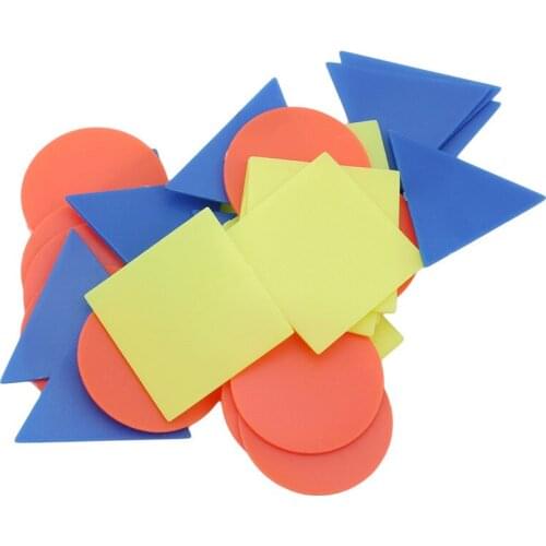 30 Pcs Colorful Plastic Shape Counting Chips for Kids Baby Mathematics Number Numeracy Games Toys