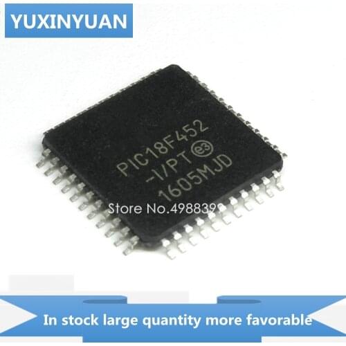 5PCS/LOT PIC18F452-I-PT PIC18F452IPT 18F452-I-PT 18F452 QFP44 in stock