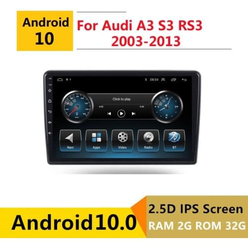 2G RAM Android car stereo for Audi A3 2 8P 2003 - 2013 S3 RS3 1 2011 radio navigation GPS Multimedia Player headunit