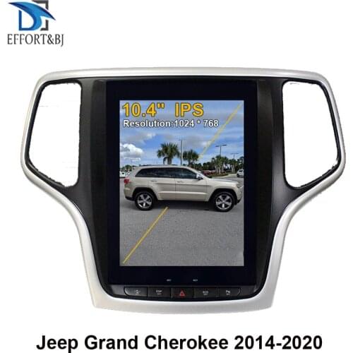 10.4 inch Android 9.0 4GB Tesla style Car GPS Navigation For JEEP Grand Cherokee 2014-2021 Car radio multimedia player head unit