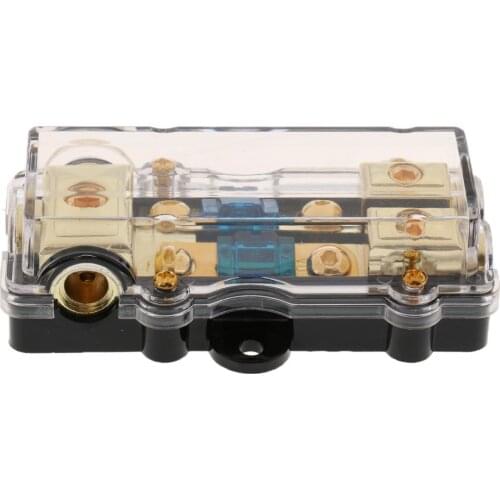Car Boat 2 Output Audio Power Fuse Holder Distribution Block Fusebox