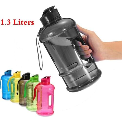 1.3L Large Capacity Sport Water Bottle Plastic Portable Kettle Outdoor Cycling Camping Hiking Drinking Water Bottle BPA Free