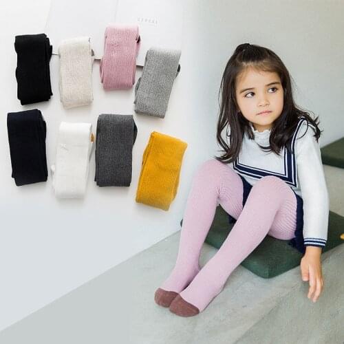 Children Autumn Winter Tights Cotton Baby Girls Pantyhose Kid Infant Knitted Stockings Tights Soft Toddlers Clothing