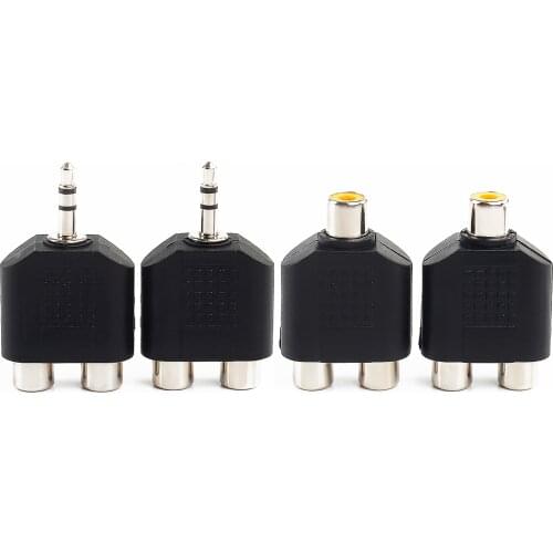 For 1×6.5mm, 6.35mm, 3.5mm audio stereo jack, RCA male and female audio jack connector, speaker converter