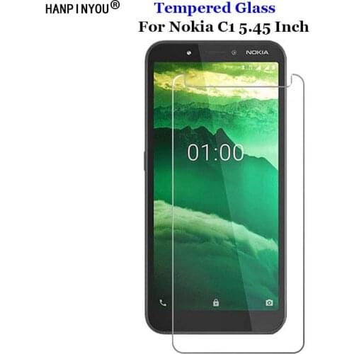 For Nokia C1 5.45" Tempered Glass 9H 2.5D Premium Screen Protector Protective Film For Nokia C1