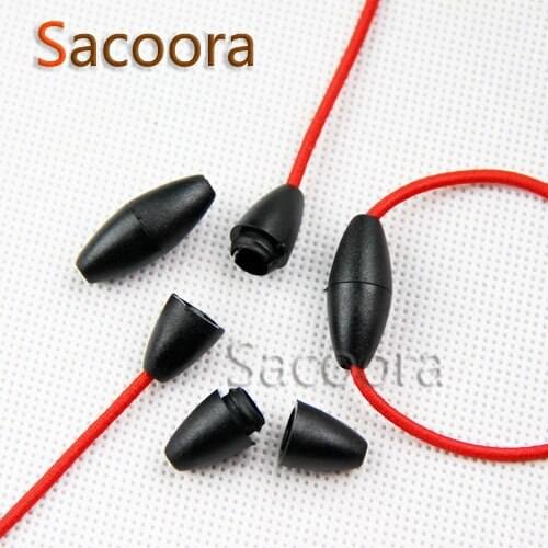 50pcs/pack Plastic Lanyard Safety Breakaway Pop Barrel Connectors For Ribbon Lanyards Cord Lock Stopper Black Free Shipping
