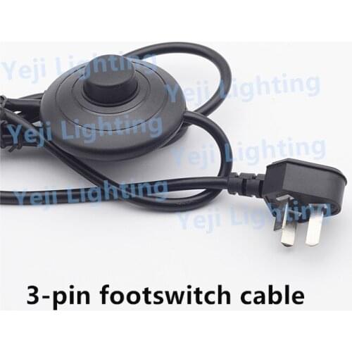 GB 3pin lamp power cord with foot switch for floor lamps, table lamps Lighting Accessories