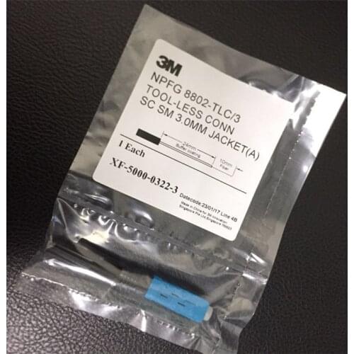 Good Quality 50PCS 3M SC/UPC Pre-embedded optic fiber quick connector SC SM NPFG 8802-TLC/3 Fast Connector