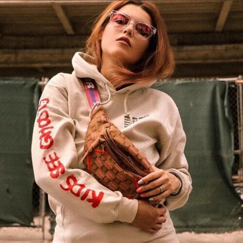 Kanye kids See Ghosts Oversize Hoodie Women Graffiti Letter Print Plus Velvet Sweatshirt Men And Women Harajuku Fleece Hoodie