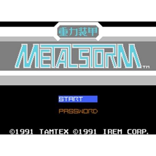 Metal Storm 60 Pins English Version Game Cartridge for 8 Bit 60pin Game Console