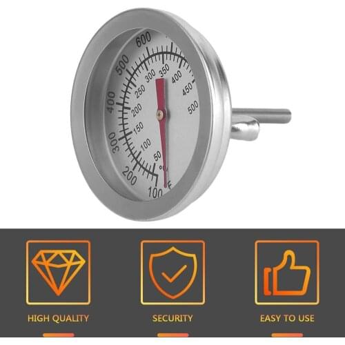 Stainless Steel Pocket Probe Thermometer Gauge For BBQ Meat Food Kitchen Cooking Instant Read Meat Gauge