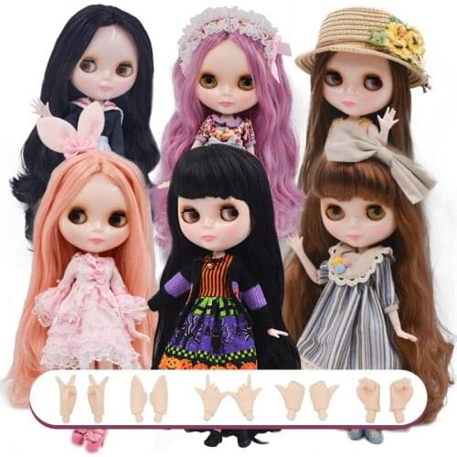 Neo Blyth Doll NBL Customized Shiny Face,1/6 BJD Ball Jointed Doll Ob24 Doll Blyth for Girl, Toys for Children NBL21