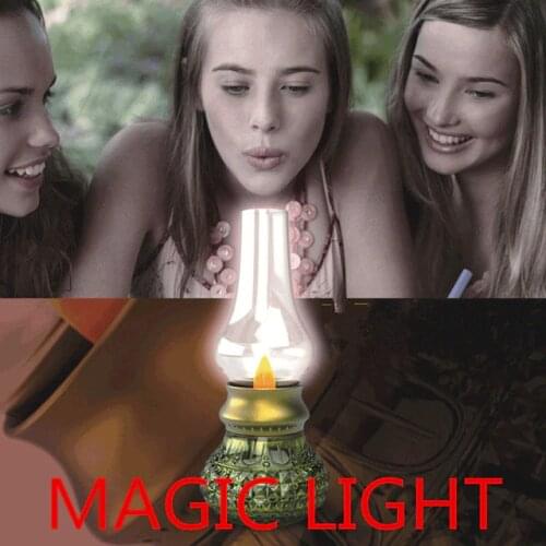 Escape room magic lamp prop mysterious chamber escape game, magic light, blow the light on to open the lockdoor, wireless