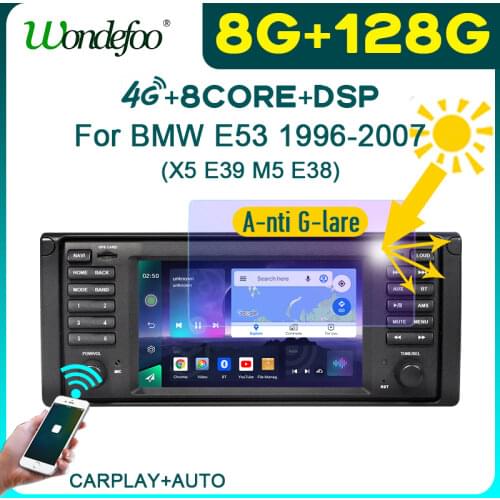 PX6 2 din android 10 car radio with screen For BMW X5 E53 5 Series E39 M5 1996-2007 Carplay Intelligent system Multimedia stereo