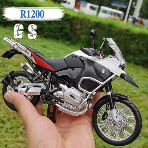 1:9 BMW R1200GS Racing Motorcycles Simulation Alloy Motorcycle Model Shock Absorbers Collection Toy Car Kid Gift