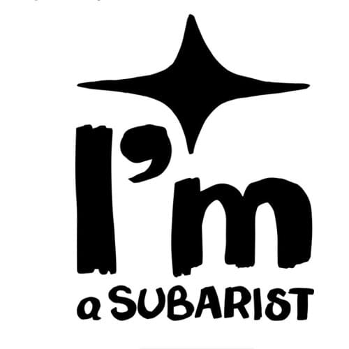 Funny I'M A SUBARIST KK and Decals Cover Scratches Car Sticker Pvc 20cm X 15.6cm 16cm X 12.5cm