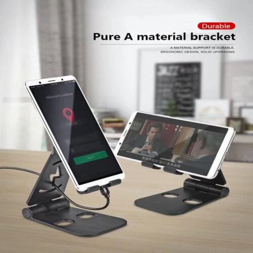 New Desk Mobile Phone Holder Stand For IPhone IPad Xiaomi Adjustable Desktop Tablet Holder Universal Table Cell Phone Stand