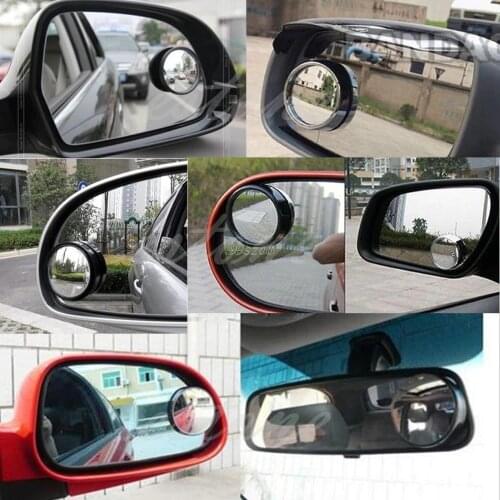 NEW Round Wide Angle Convex Blind Spot Mirror Rear View Messaging Car Vehicle Black DropShip Dropshipping