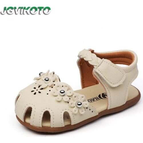 Toddlers Baby Girls Shoes Sandals Newborn Girl Shoes Kids Sandals Floral Anti-kick Children Flowers Sandals Sweet Princess Soft