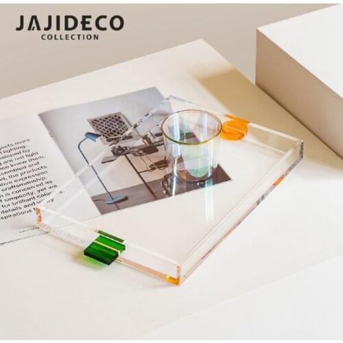 Original Design Rainbow Arched Vase Nordic Modern Acrylic Red Orange Blue Green Fruit Tray Home Decor Decoration Accessories