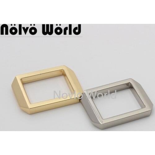 Nolvo World 5-20-100pcs 4 colors 20*15.5mm 3/4" metal rectangle buckle cast buckles handbag purse buckle hardware accessories