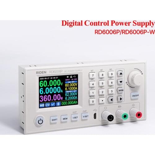 New RD6006P RD6006PW Module Step-down Voltage Converter 60V/6A Multimeter USB WiFi Current Step-down Power Supply S400 Case 40%F