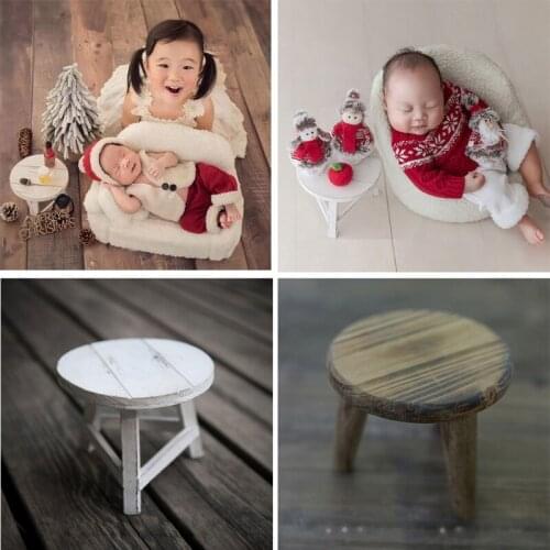 Newborn Photography Props Mini Wood Desk Tables Baby Photo Posing Wooden Prop Foto Shooting Accessories D7WF