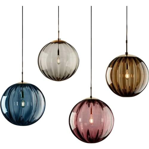 Nordic Luxurious Creative Restaurant Bars Lobby E14 Glass Small Pendant Lights Designer Art Home Bedside Decorate Hanging Lamp