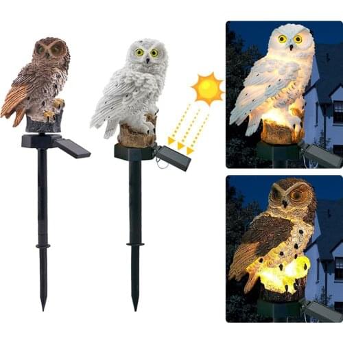 Owl Garden Solar Lights Waterproof IP55 Solar Stake LED Lamp Outdoor For Path Lawn Yard Garden Home Decoration