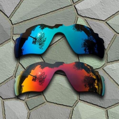 Sky Blue&Violet Red Sunglasses Polarized Replacement Lenses for Oakley Radar Path Vented