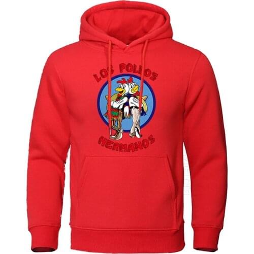 Mens Hoodies Autumn Letter Print LOS POLLOS Hermanos Male Streetwear Chicken Brothers Pullovers High Quality