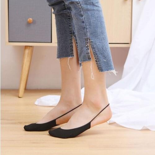 5Pairs/Lot Thin Lady Cotton Socks For High-Heeled Shoes TJ01