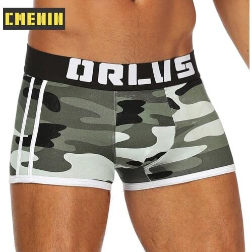 2021 New Sexy Boxer Men Underwear Man Underpants Boxershorts Men Camouflage Mens Boxer Slip Boxers Shorts OR144