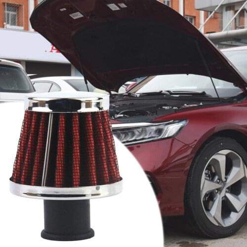 Universal 12mm Chrome Crankcase Cone Vent Intake Air Breather Filter for Car